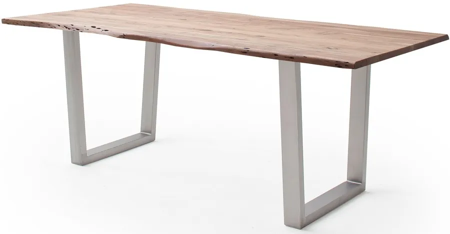 Stół drewniany CALABRIA z blatem 2.5 cm - natur