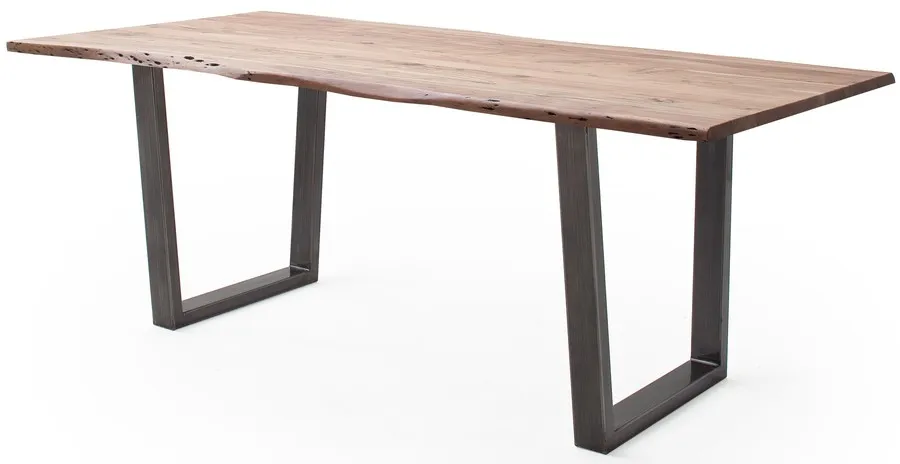 Stół drewniany CALABRIA z blatem 2.5 cm - natur