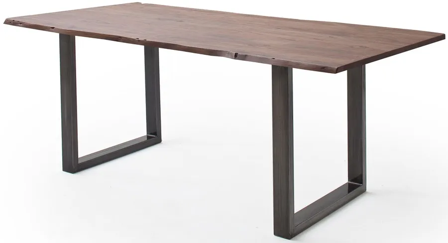 Stół drewniany CALABRIA z blatem 2.5 cm - orzech