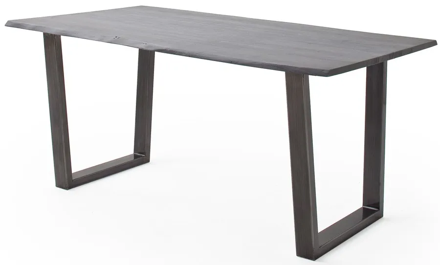 Stół drewniany CALABRIA z blatem 3.5 cm - szary piaskowany