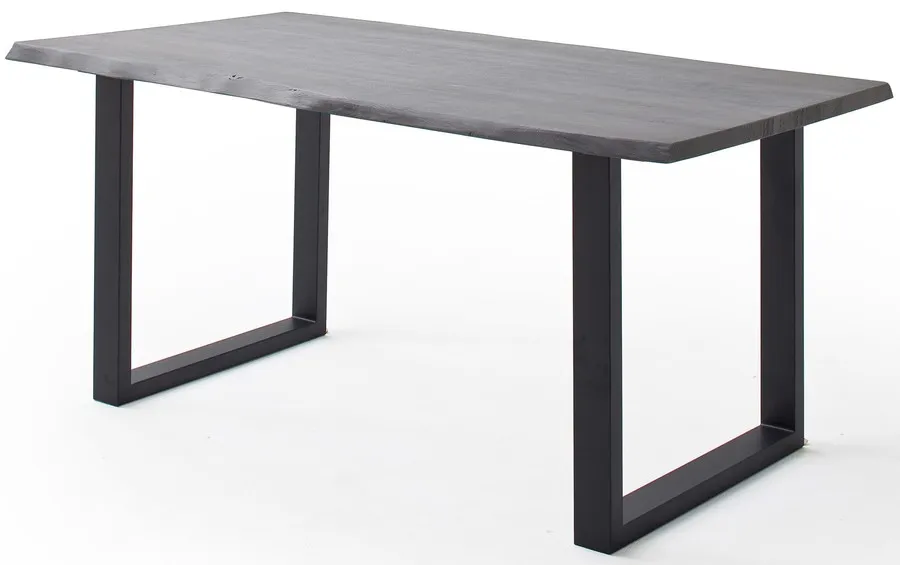 Stół drewniany CALABRIA z blatem 3.5 cm - szary piaskowany