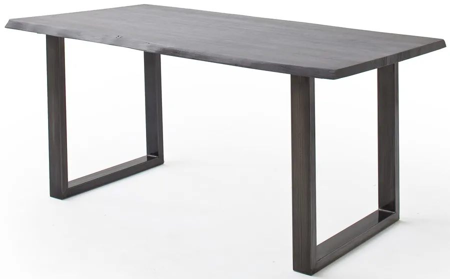 Stół drewniany CALABRIA z blatem 3.5 cm - szary piaskowany