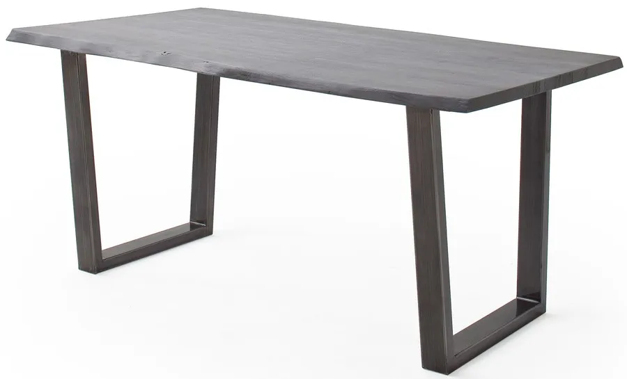 Stół drewniany CALABRIA z blatem 3.5 cm - szary piaskowany