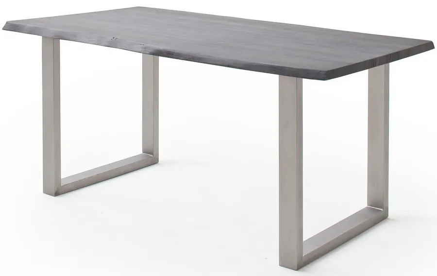 Stół drewniany CALABRIA z blatem 3.5 cm - szary piaskowany