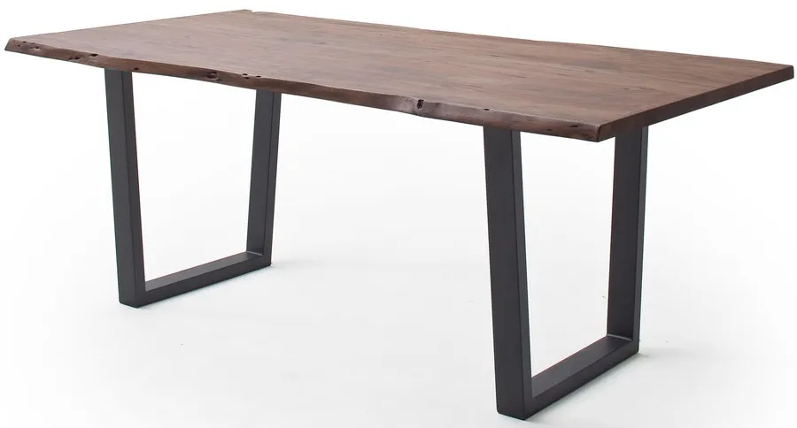 Stół drewniany CALABRIA z blatem 3.5 cm - orzech