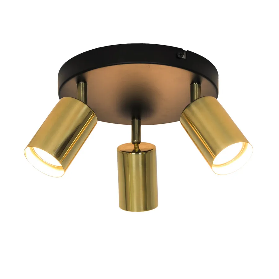 Lampa sufitowa VILA GU13013C-3R - czarny/złoty