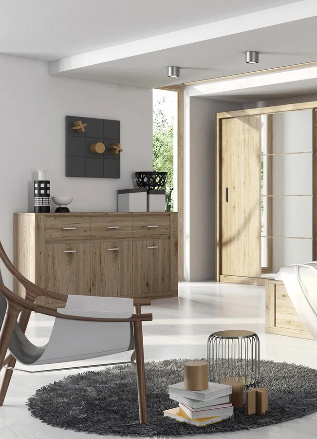 Komoda 3D3S IDEA ID-09 - san remo jasny