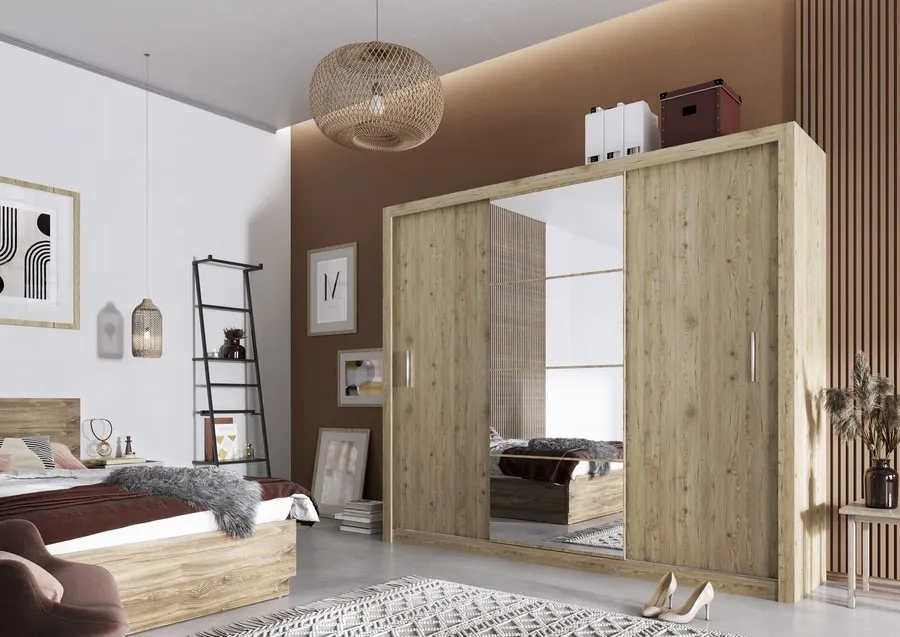 Szafa przesuwna 3-drzwiowa IDEA ID-01 - san remo jasny