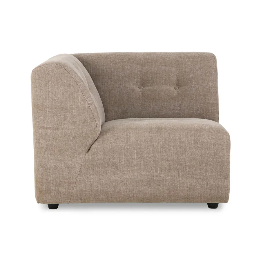 Kanapa VINT: element lewy - taupe