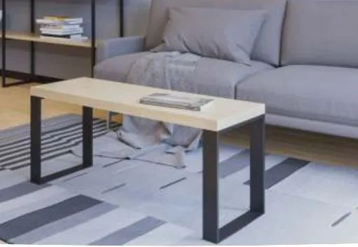 Noga do stolika kawowego SR45 H=45 cm  Czarny Strukturalny 1 szt