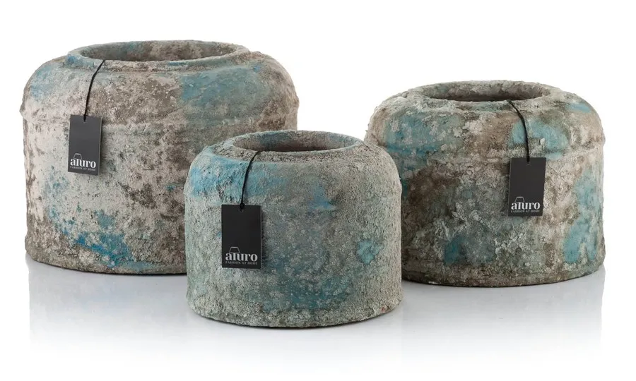 Donica,osłonka HONATI antique blue_Aluro L