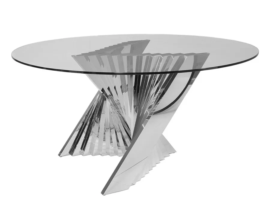 Elegancki stół okrągły do salonu CT2071 150x75 cm