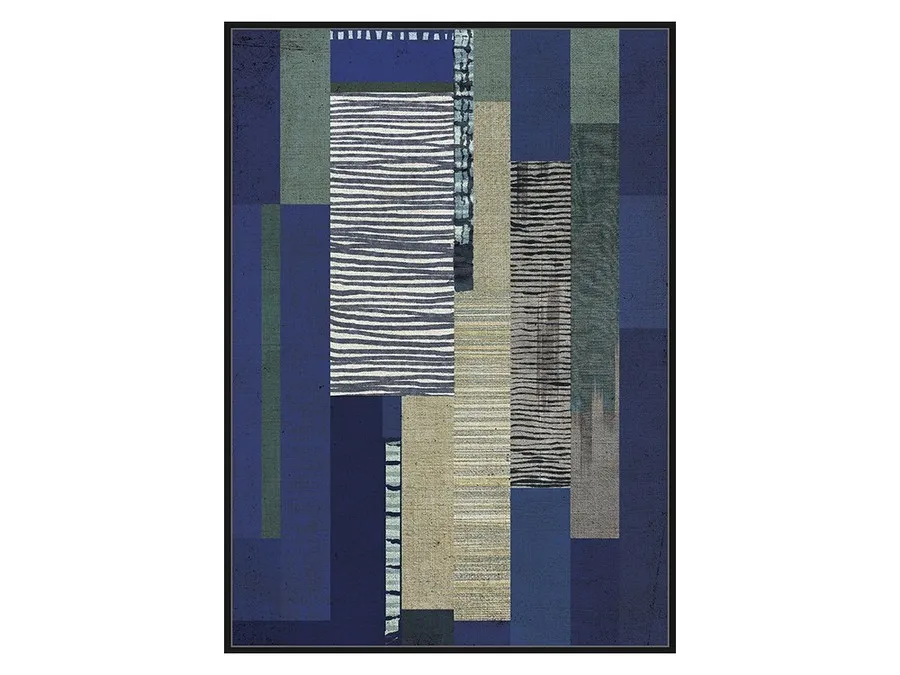 Obraz abstrakcyjny TOIR22439 102x142 cm - niebieski