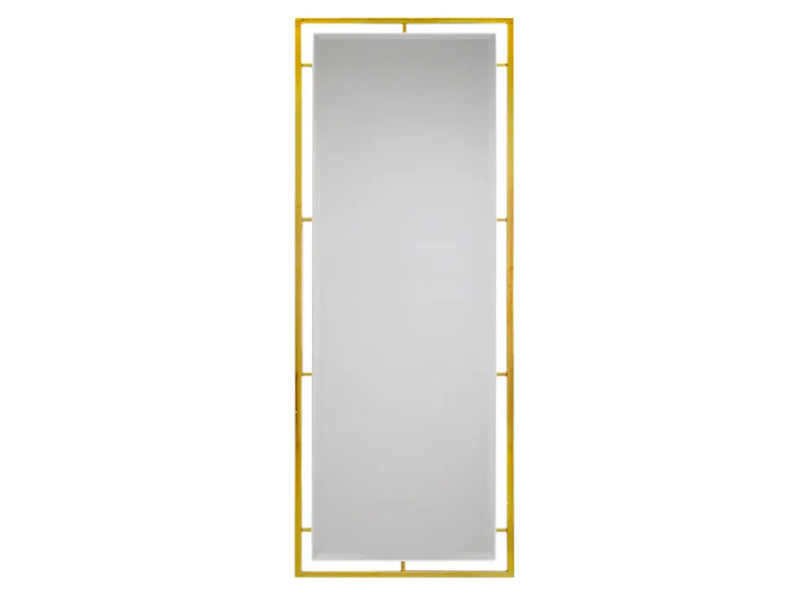 Lustro w stalowej oprawie LW6853 80x180 cm - złoty