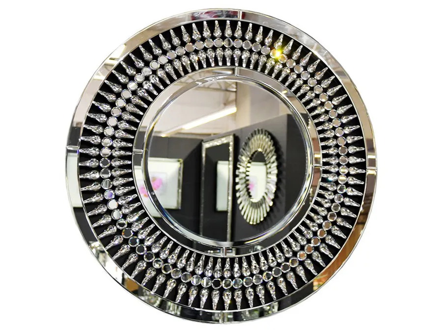 Lustro okrągłe Art deco 16JZ112 Ø80 cm