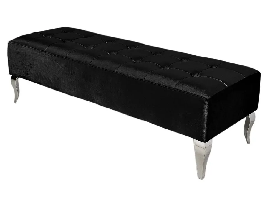Pufa podłużna tapicerowana POUF006 - czarny