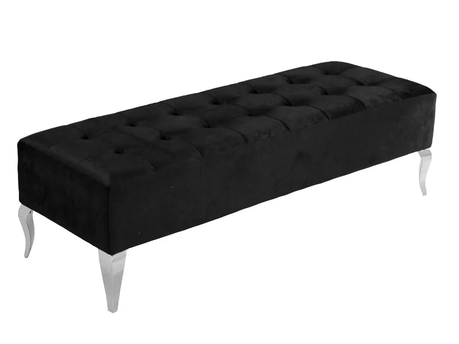 Pufa podłużna tapicerowana POUF006 - czarny