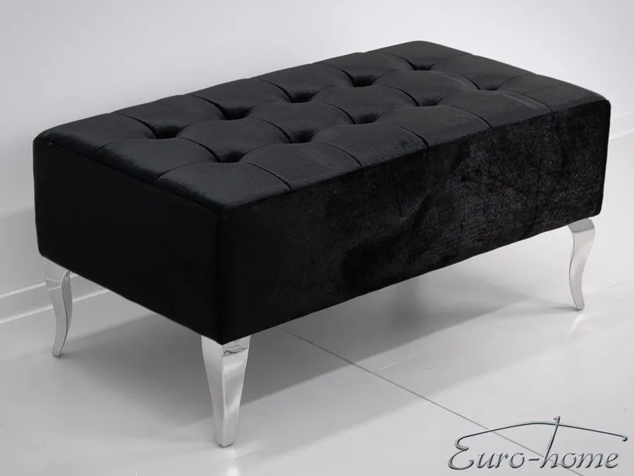 Pufa tapicerowana podłużna POUF008 - czarny