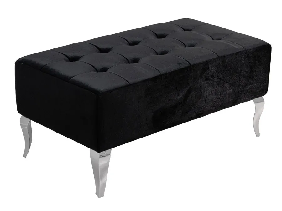 Pufa tapicerowana podłużna POUF008 - czarny
