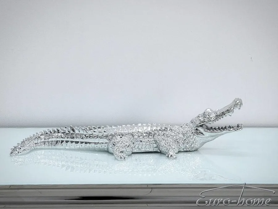 Figura KROKODYL 2053 - srebrny