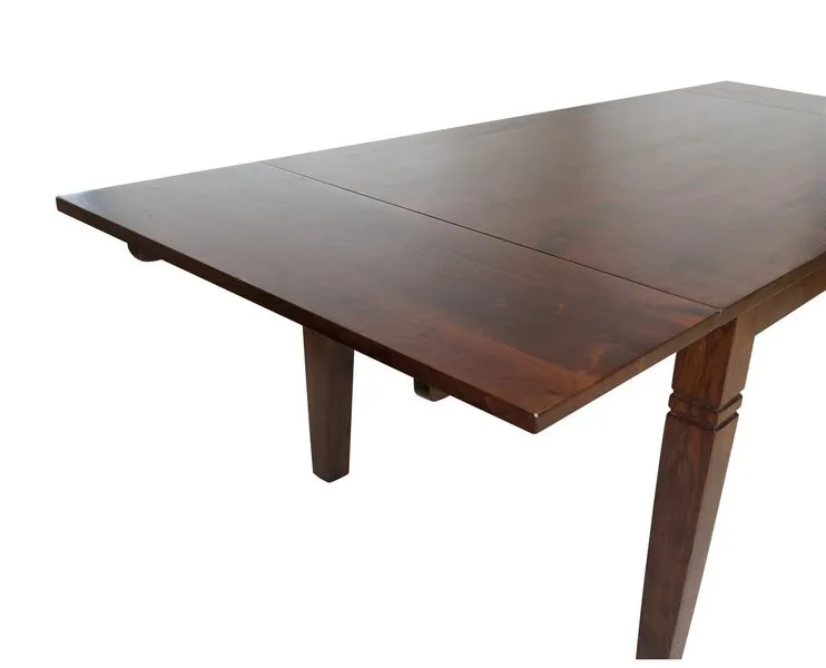 Stół drewniany rozkładany ROMA 140/220x100 - akacja brąz