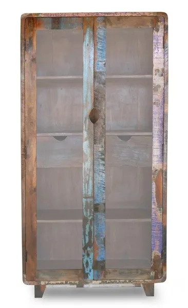 Witryna z drewna z odzysku 90cm RETRO