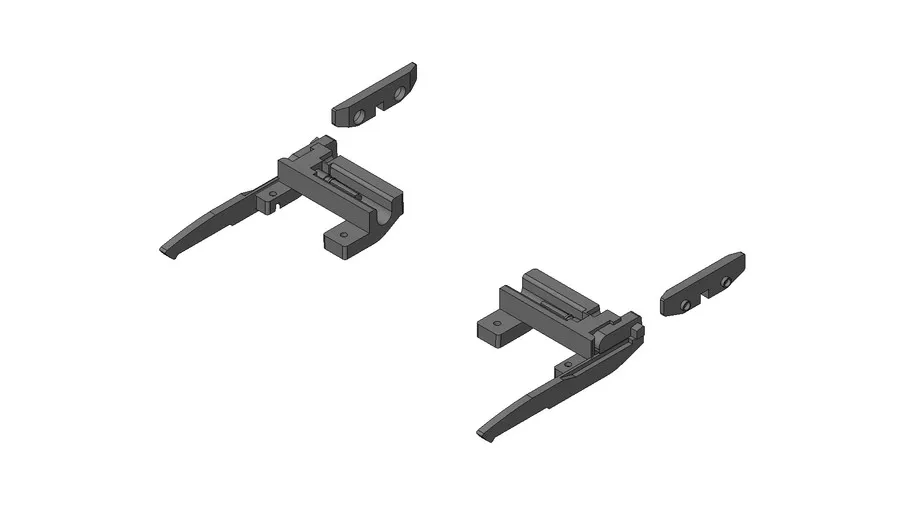 Blokada szuflady tackowej TANDEM 560H, 561H / MOVENTO 760H, 766H - ciemnoszary / gr. boku 16 mm