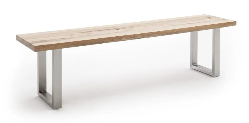 Ławka drewniana CASTELLO 220x40 - stal