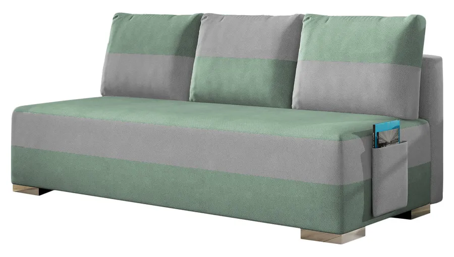 Sofa rozkładana z kieszenią ATILA - tkanina Soro 34/Soro 83