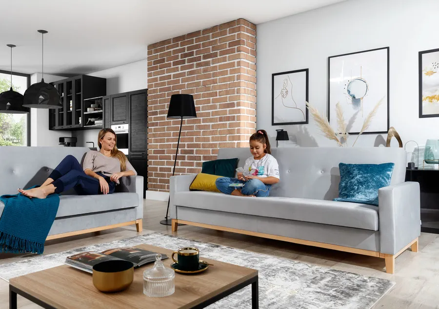 Sofa rozkładana SELENE - tkanina Sawana 21