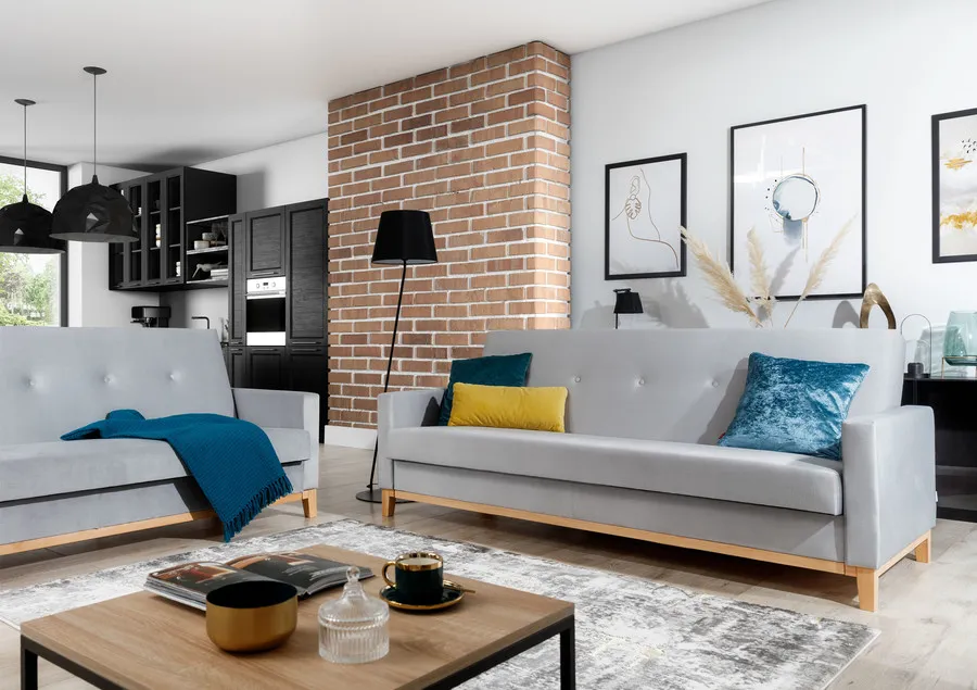Sofa rozkładana SELENE - tkanina Sawana 21