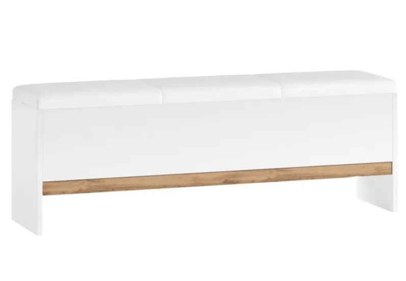Ławka LIVORNO 65 - dąb wotan/biały mat - TRENDLINE