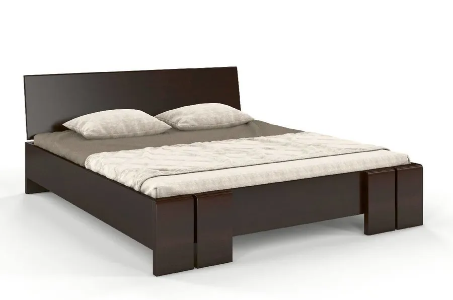 Łóżko drewniane sosnowe VESTRE Maxi 200x200 - palisander