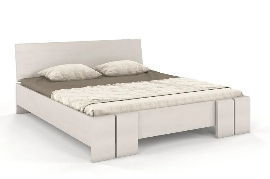 Łóżko drewniane sosnowe VESTRE Maxi 160x200 - biały