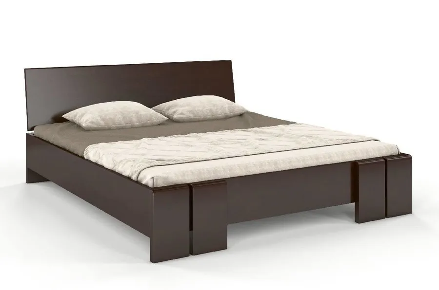 Łóżko drewniane bukowe VESTRE Maxi 160x200 - palisander