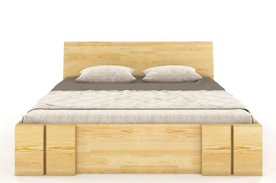 Łóżko drewniane sosnowe z szufladami VESTRE Maxi&DR 140x200 - naturalny