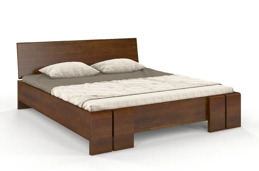 Łóżko drewniane sosnowe VESTRE Maxi&Long 200x220 - orzech