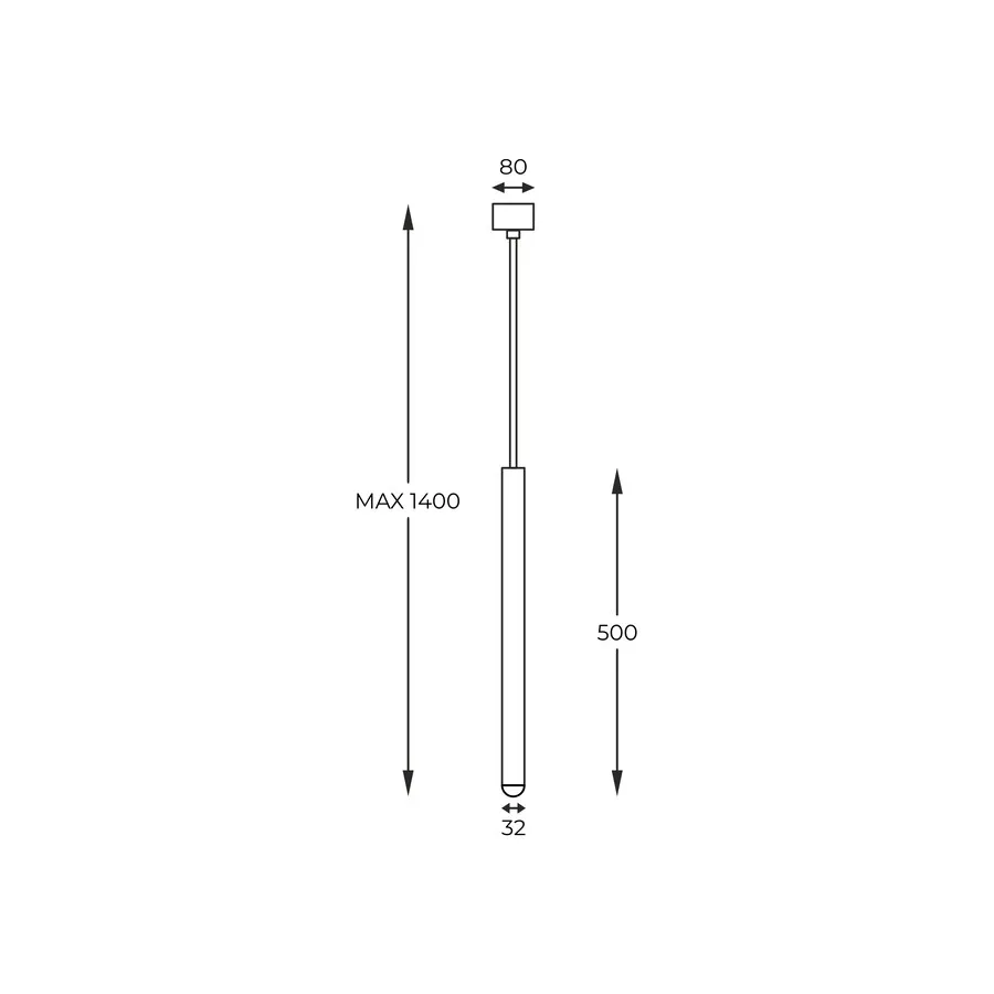 Lampa wisząca LOYA P0461-01A-P7P7 - czarny mat