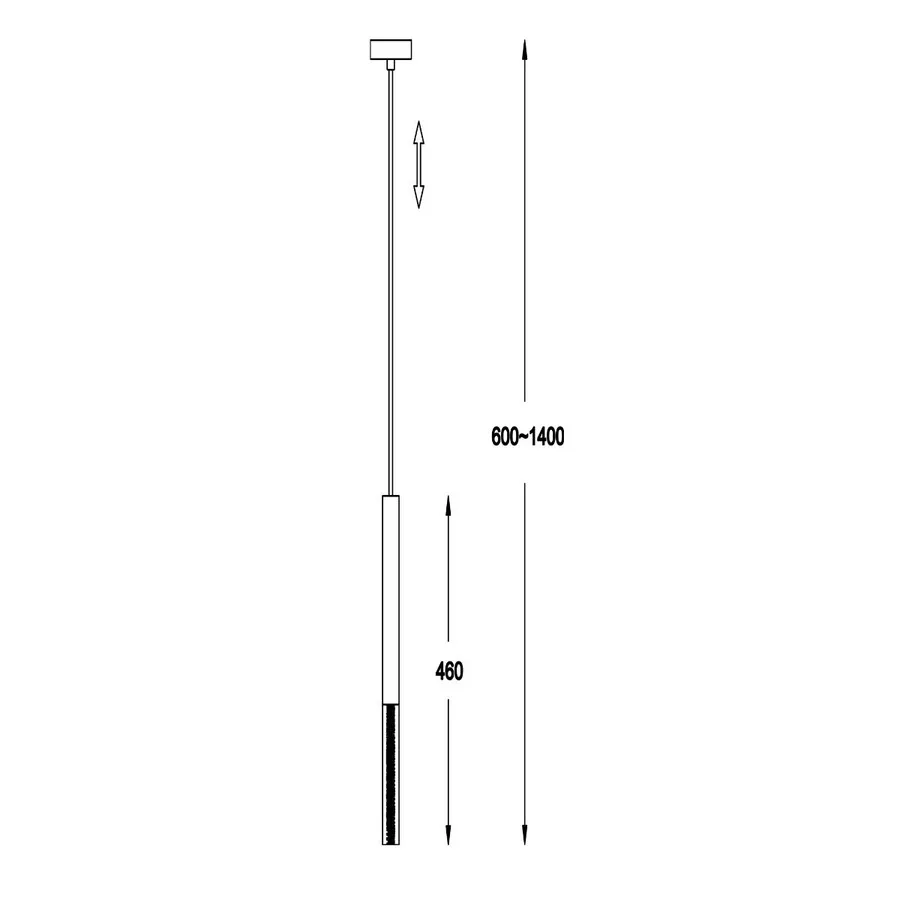 Lampa wisząca ONE P0461-01E-P7P7 - czarny