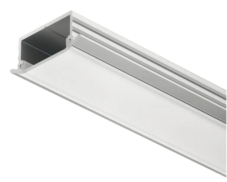 Profil wpuszczany LOOX 1190 do taśm LED 10 mm - aluminium/biały / gł. 6.5 mm / dł. 250 cm