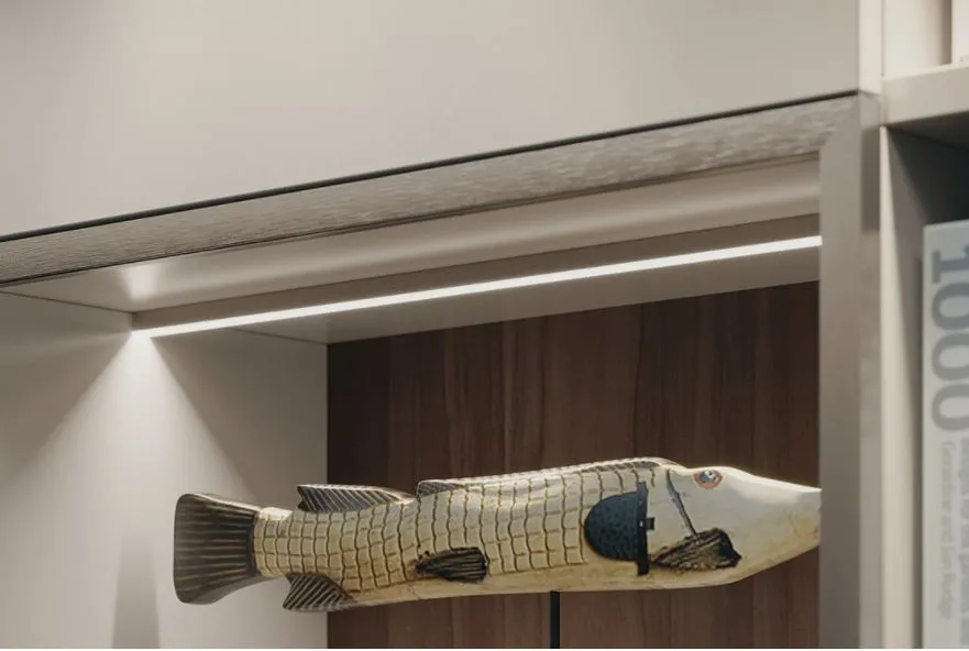 Profil nawierzchniowy LOOX5 2101 do taśm LED 8 mm - aluminium/biały / dł. 300 cm