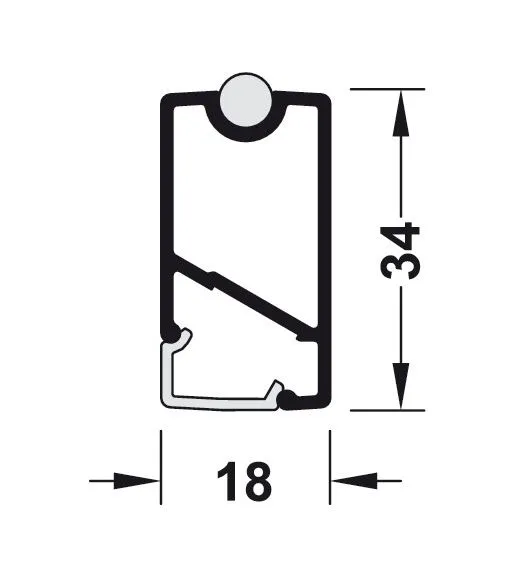 Drążek ubraniowy DRESSCODE - biały beskidzki / dł. 250 cm