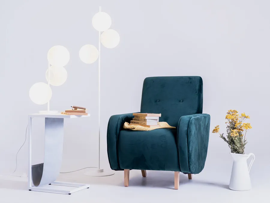 Lampa podłogowa BOBLER - biały