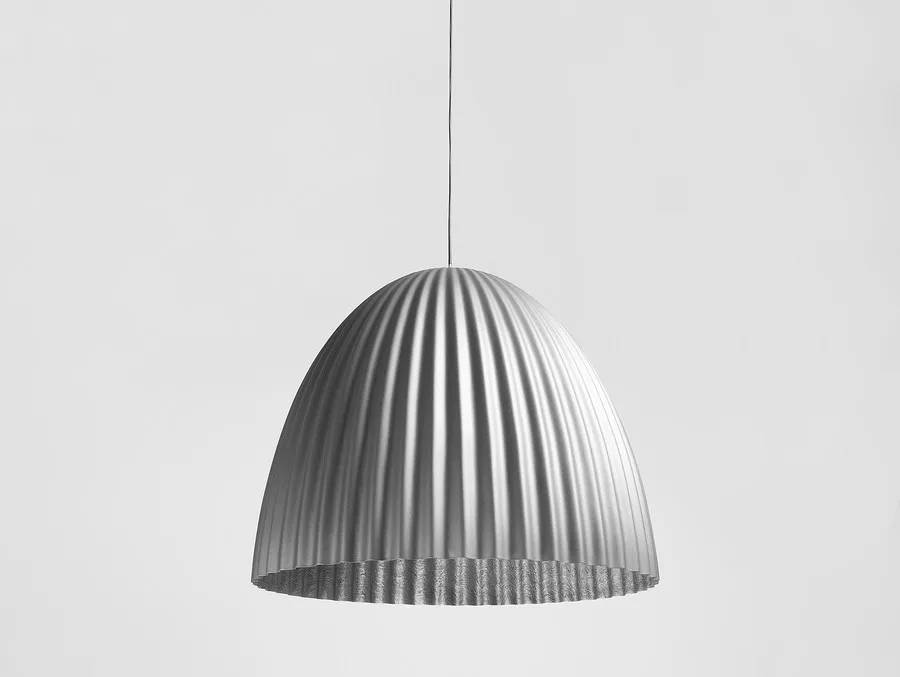 Lampa wisząca PLISSART M - srebrny