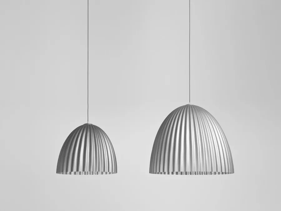 Lampa wisząca PLISSART M - srebrny