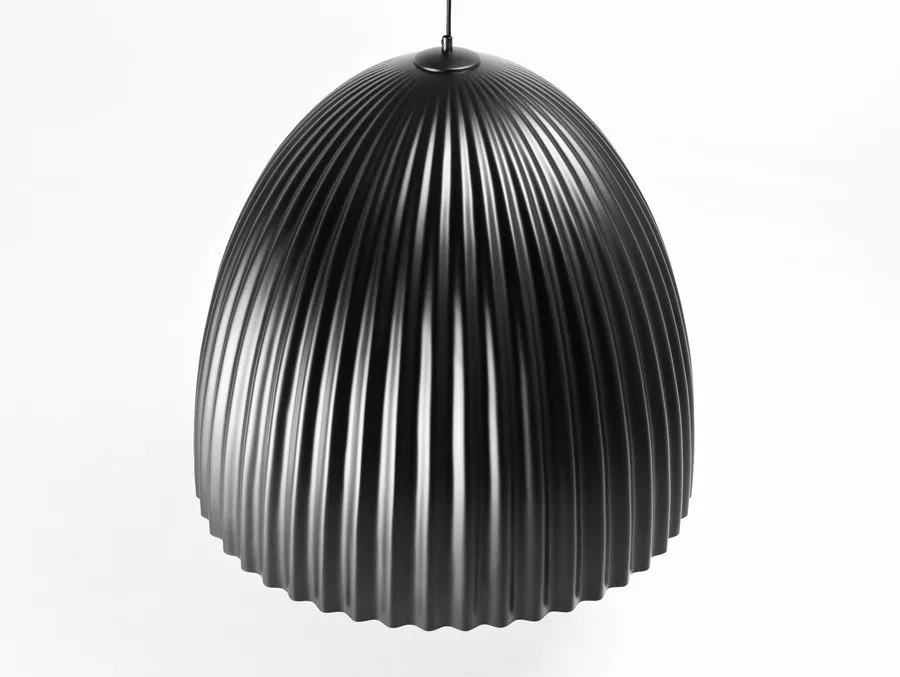 Lampa wisząca PLISSART L - czarny/miedziany