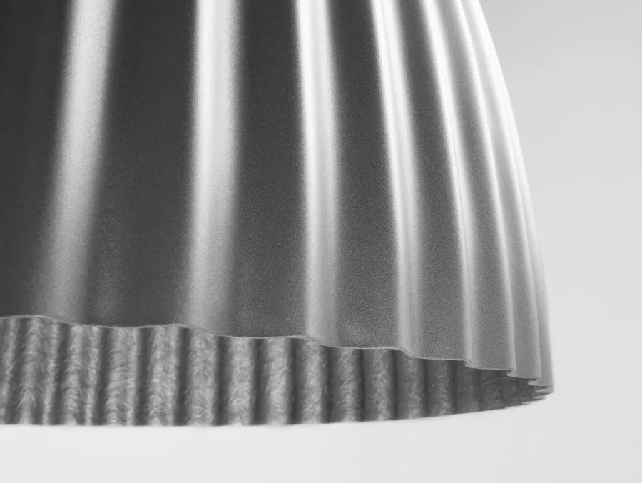 Lampa wisząca PLISSART L - srebrny