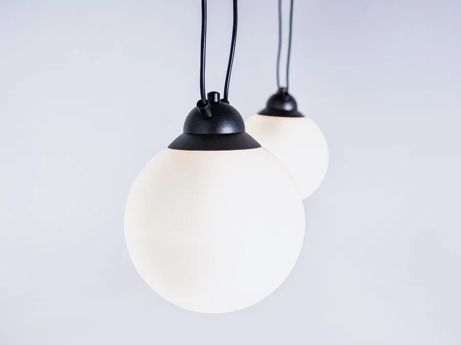 Lampa wisząca COBEN HANGMAN GLASS 2 - czarny