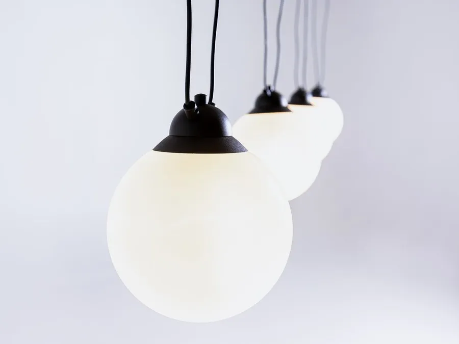 Lampa wisząca COBEN HANGMAN GLASS 4 - czarny