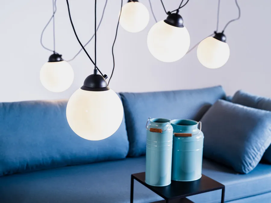 Lampa wisząca POPO GLASS M 5 - czarny